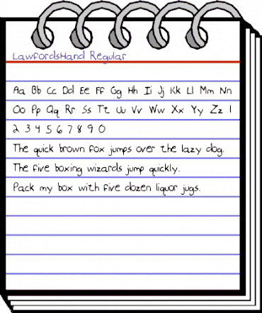 LawfordsHand Regular animated font preview LawfordsHand Regular animated font preview