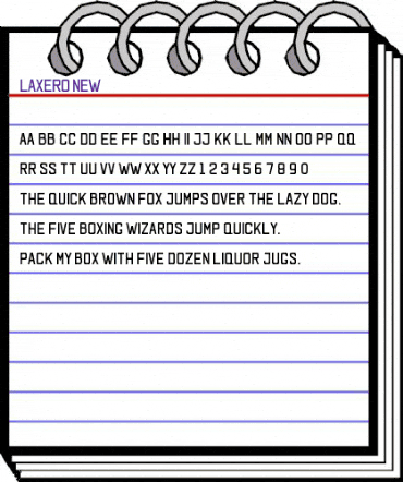 laxero Regular animated font preview laxero Regular animated font preview