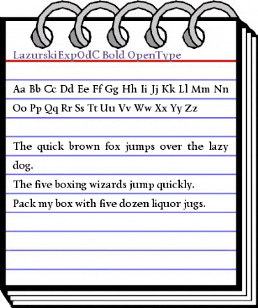LazurskiExpOdC Bold animated font preview LazurskiExpOdC Bold animated font preview