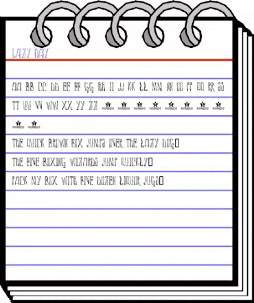 LAZY DAY Regular animated font preview LAZY DAY Regular animated font preview