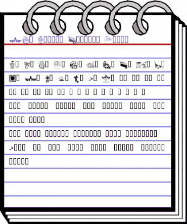 LCR Autumn Harvest Dings Regular animated font preview