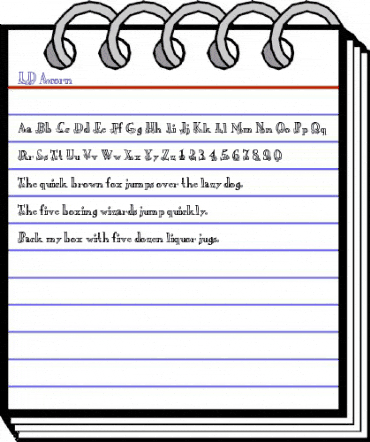 LD Acorn Regular animated font preview LD Acorn Regular animated font preview