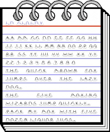 LD Cloudy Regular animated font preview