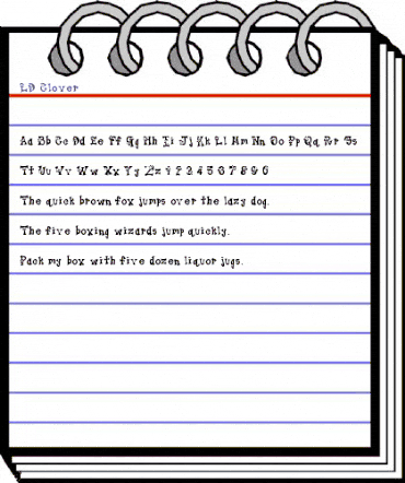 LD Clover Regular animated font preview LD Clover Regular animated font preview