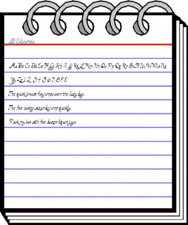 LD Elegancia Regular animated font preview