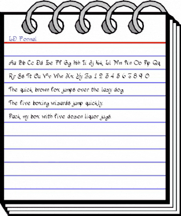 LD Formal Regular animated font preview