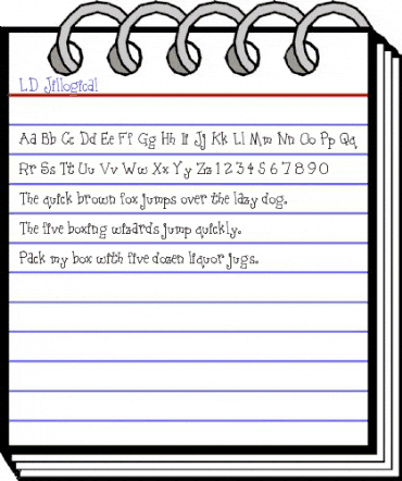 LD Jillogical Regular animated font preview LD Jillogical Regular animated font preview