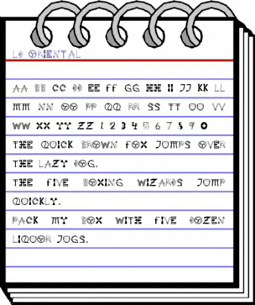 LD Oriental Regular animated font preview LD Oriental Regular animated font preview