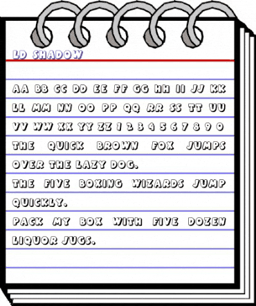 LD Shadow Regular animated font preview LD Shadow Regular animated font preview