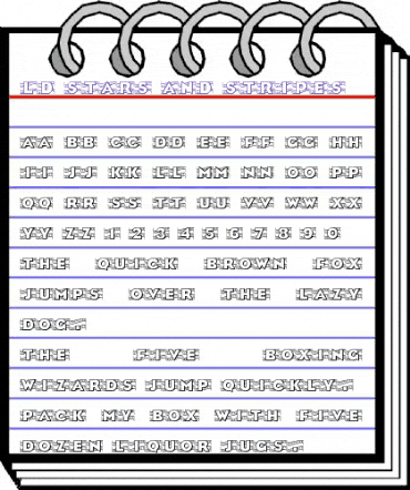 LD Stars and Stripes Regular animated font preview LD Stars and Stripes Regular animated font preview