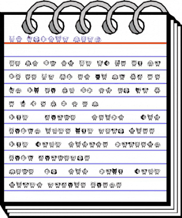 LD Symbol Pals Regular animated font preview