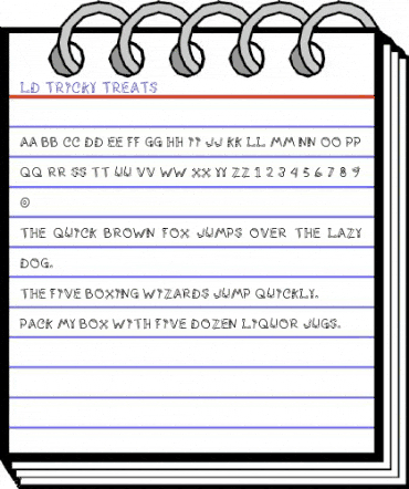 LD Tricky Treats Regular animated font preview LD Tricky Treats Regular animated font preview