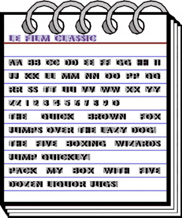 Le Film Classic animated font preview Le Film Classic animated font preview