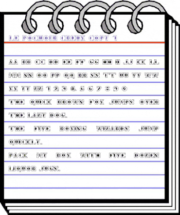 Le Pochoir Creux Regular animated font preview Le Pochoir Creux Regular animated font preview