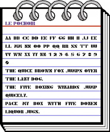 Le Pochoir Regular animated font preview