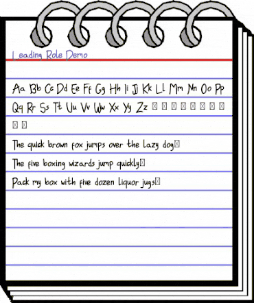 Leading Role Demo Regular animated font preview Leading Role Demo Regular animated font preview