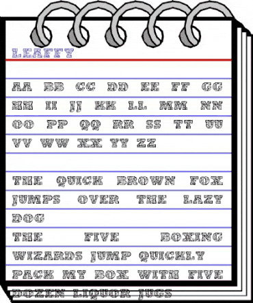 Leaffy Regular animated font preview Leaffy Regular animated font preview