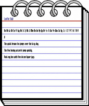 Leaflet Bold Regular animated font preview Leaflet Bold Regular animated font preview