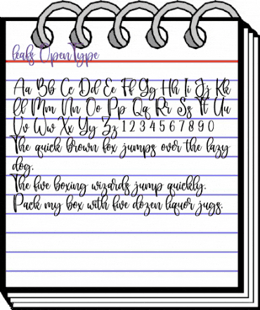 leafs Regular animated font preview