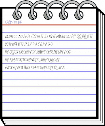 Lean on me Regular animated font preview Lean on me Regular animated font preview