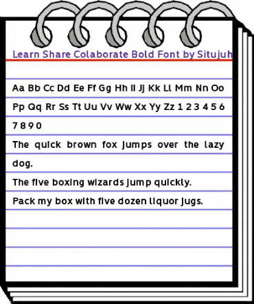 Learn Share Colaborate Bold animated font preview Learn Share Colaborate Bold animated font preview