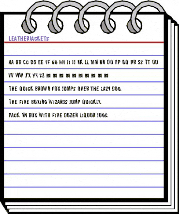 LeatherJackets Regular animated font preview LeatherJackets Regular animated font preview