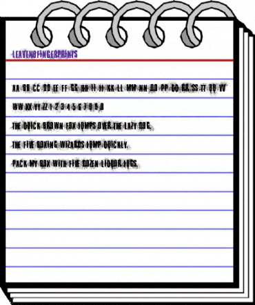 Leave No Fingerprints Regular animated font preview Leave No Fingerprints Regular animated font preview