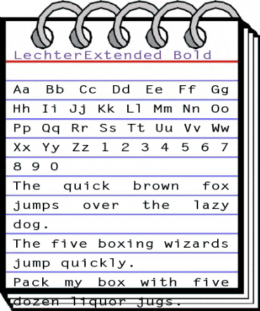 LechterExtended Bold animated font preview LechterExtended Bold animated font preview