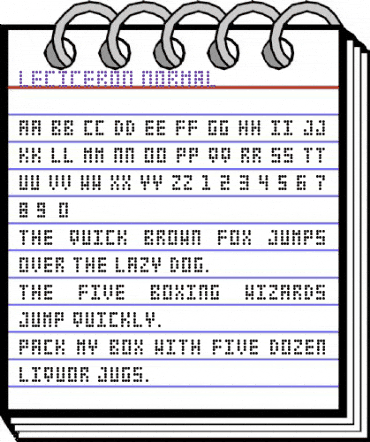 Leciceron Normal animated font preview Leciceron Normal animated font preview