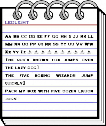 LEDLIGHT Regular animated font preview LEDLIGHT Regular animated font preview