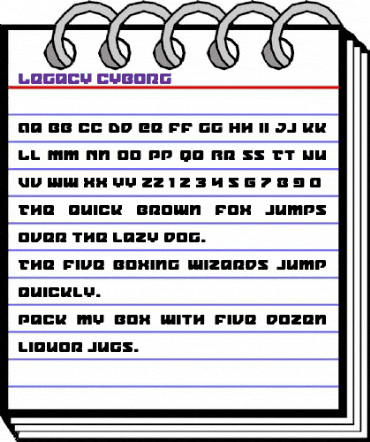 Legacy Cyborg Regular animated font preview Legacy Cyborg Regular animated font preview