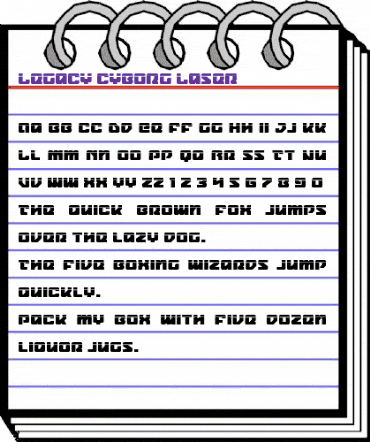 Legacy Cyborg Laser Regular animated font preview Legacy Cyborg Laser Regular animated font preview