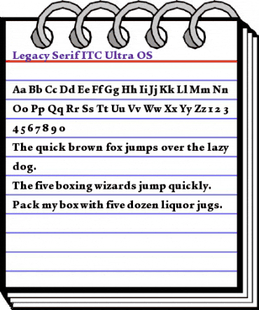 Legacy Serif ITC Ultra animated font preview Legacy Serif ITC Ultra animated font preview