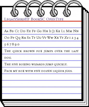 LegacySerifEF BookSC animated font preview LegacySerifEF BookSC animated font preview
