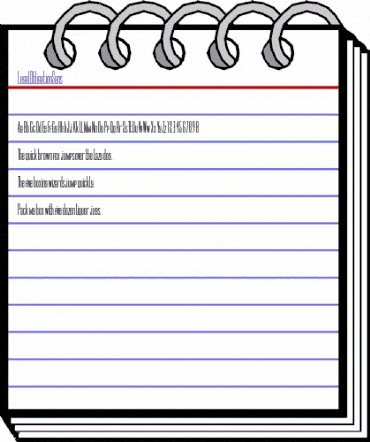 LegalObligationSans Regular animated font preview