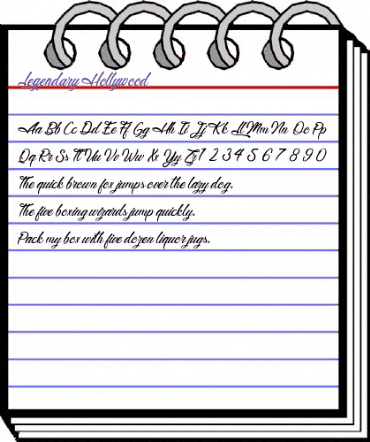 Legendary Hollywood Regular animated font preview Legendary Hollywood Regular animated font preview
