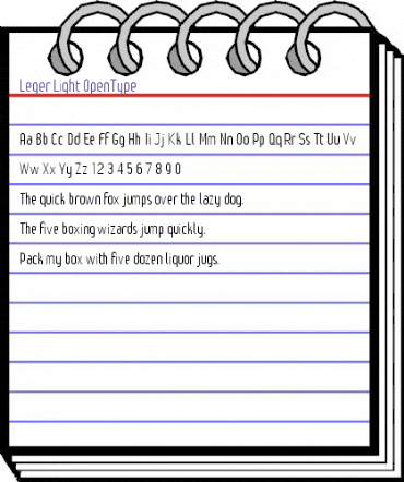 Leger Light animated font preview Leger Light animated font preview