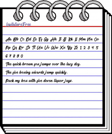 LegilatureFree Regular animated font preview