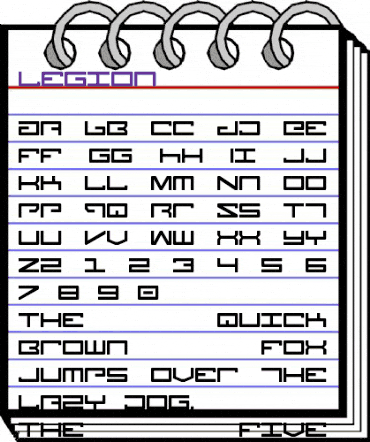 Legion Regular animated font preview