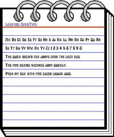 Legrand Regular animated font preview Legrand Regular animated font preview