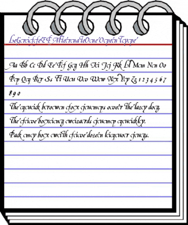 LeGriffeEF-AlternateOne Regular animated font preview