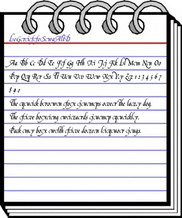 LeGriffeSwaAltD Regular animated font preview LeGriffeSwaAltD Regular animated font preview