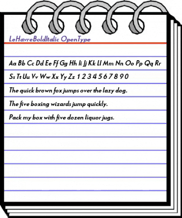 Le Havre Bold Italic Bold Italic animated font preview Le Havre Bold Italic Bold Italic animated font preview