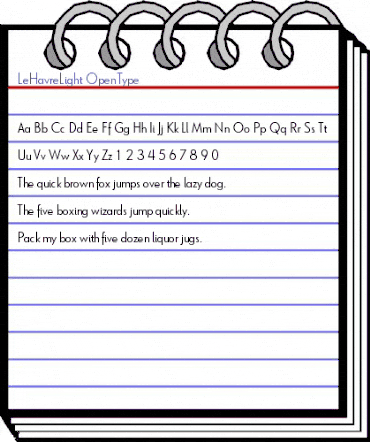 Le Havre Light Light animated font preview Le Havre Light Light animated font preview