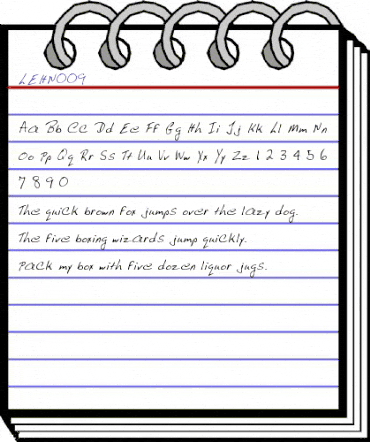 LEHN009 Regular animated font preview