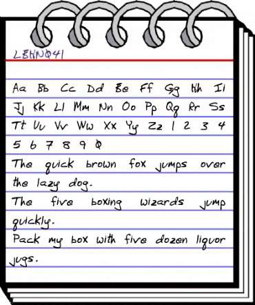 LEHN041 Regular animated font preview