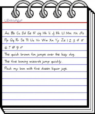 LEHN060 Regular animated font preview