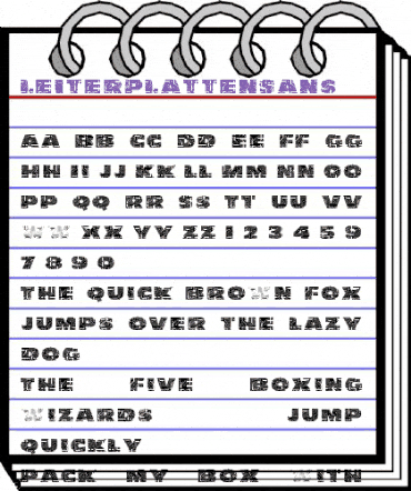 LeiterplattenSans Regular animated font preview