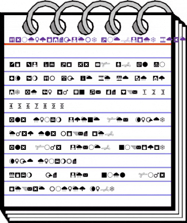 Leitura Symbols Dingbats animated font preview