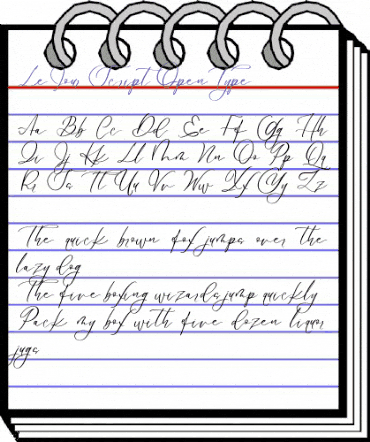 Le Jour Script animated font preview Le Jour Script animated font preview